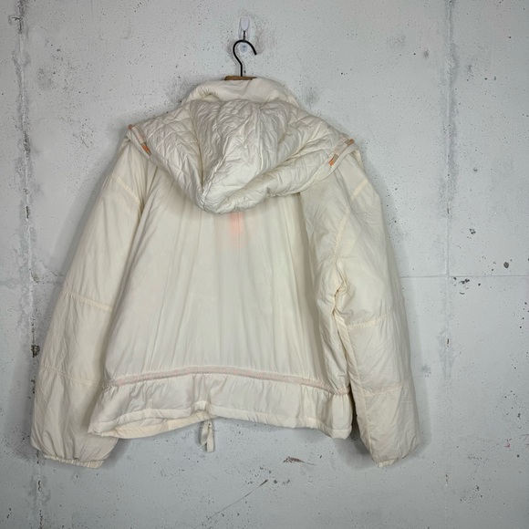 Free People Movement Quilted Hooded Lightweight Snap Button Zip Up Jacket Med - Picture 14 of 16